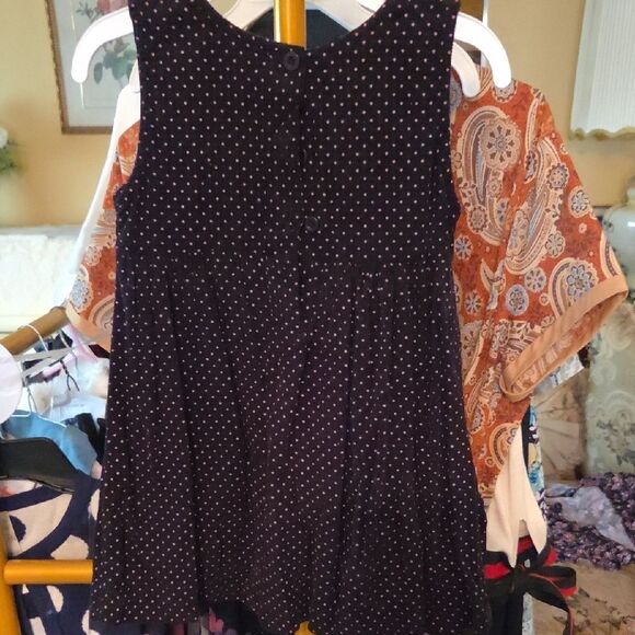 ToddlerBlueberi Boulevard Black Dress with Pink Dots - Picture 5 of 5